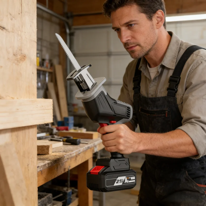 

Rechargeable Lithium Battery Reciprocating Saw Saber Saw Small Mini Electric Saw Garden Outdoor Logging Water Pipe Steel RodTool