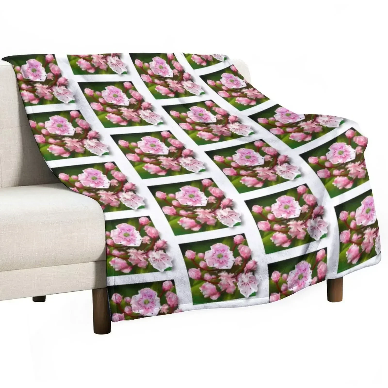 Mountain Laurel Throw Blanket Moving Stuffeds Plaid Blankets