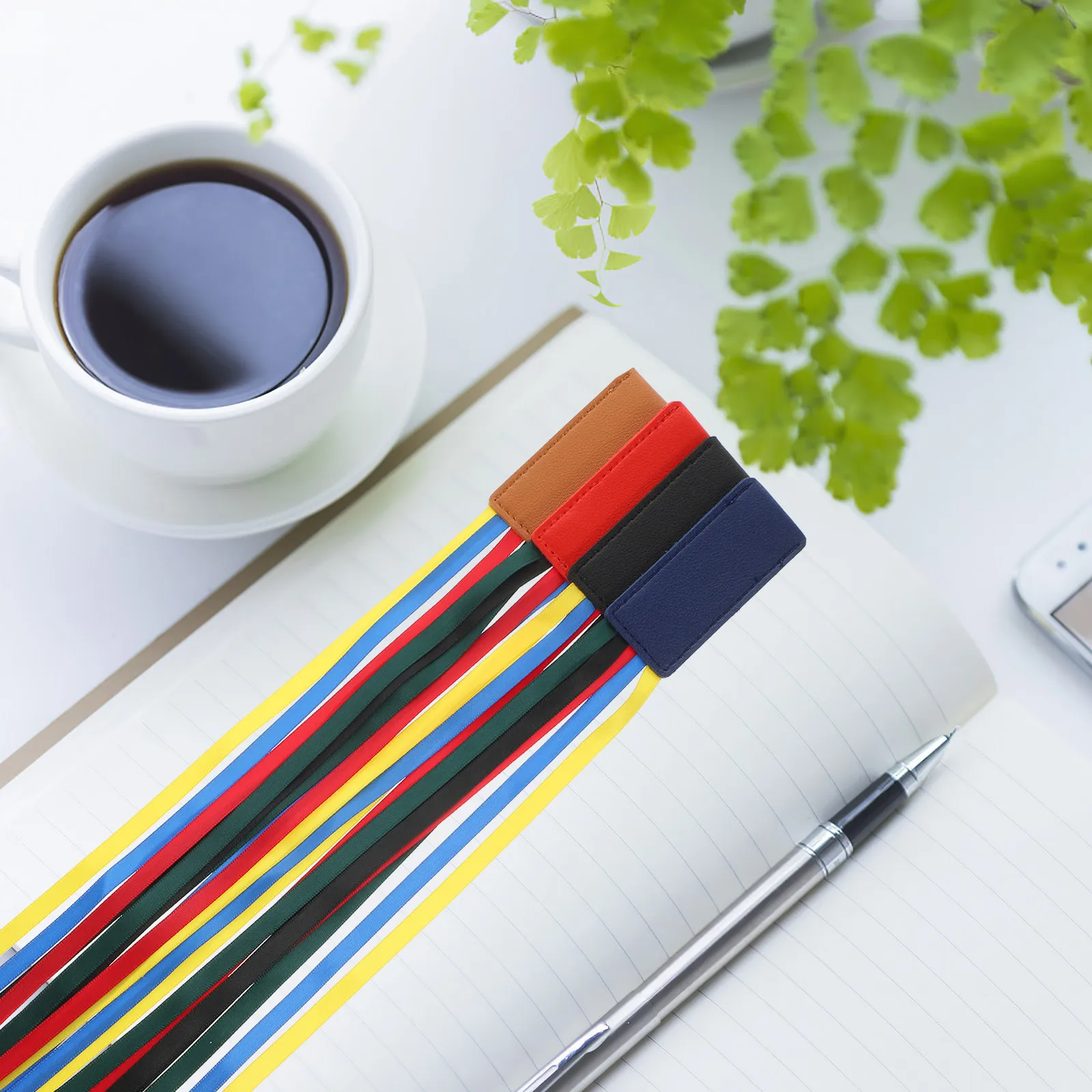 

4Pcs Ribbon Book Marks Decorative Page Holders for Books Reading Accessories Study Office Ribbon Bookmark Page Mark