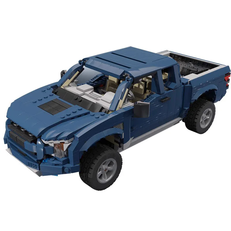 3in1 Off-Road Pickup Blocks, Multi-Function Desert Vehicle Model, Chinese DIY Bricks for Assembly & Collection Gifts