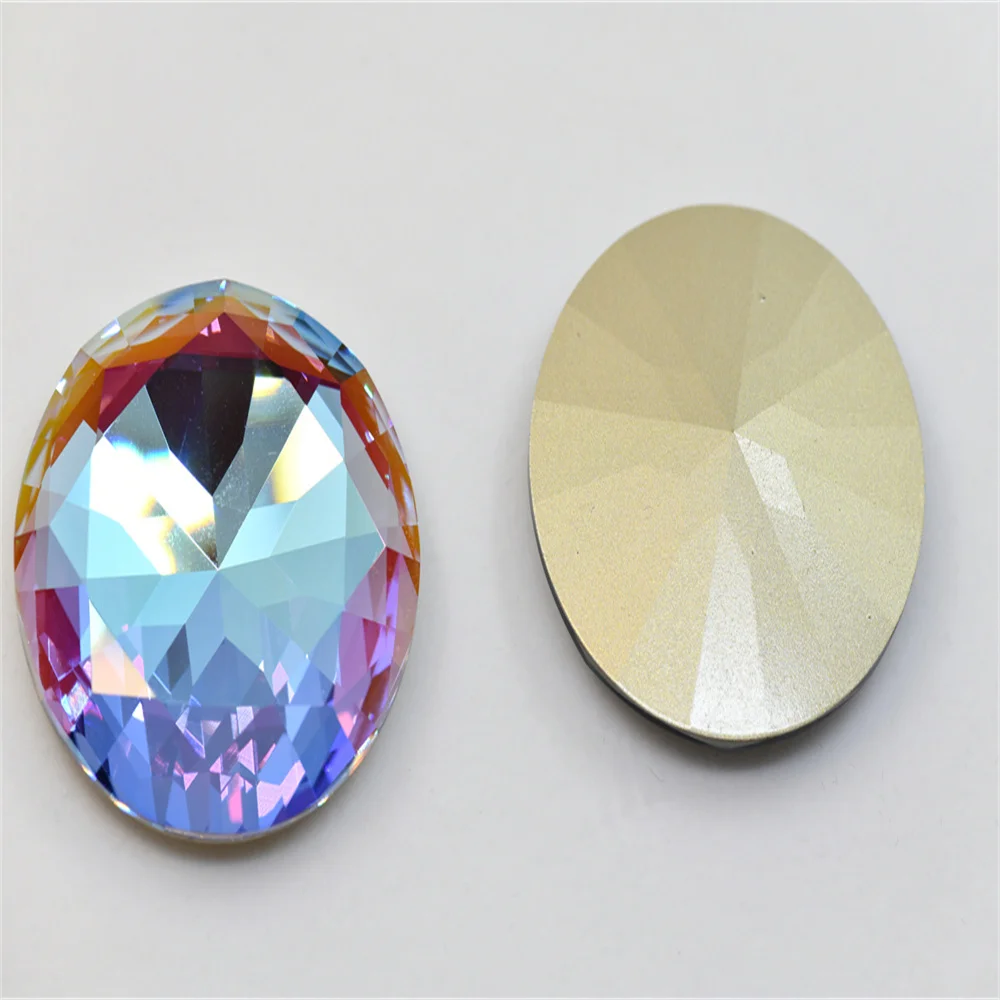 2PCS 50mm k9 Large Crystal Round Glass Rhinestones Jewels Making