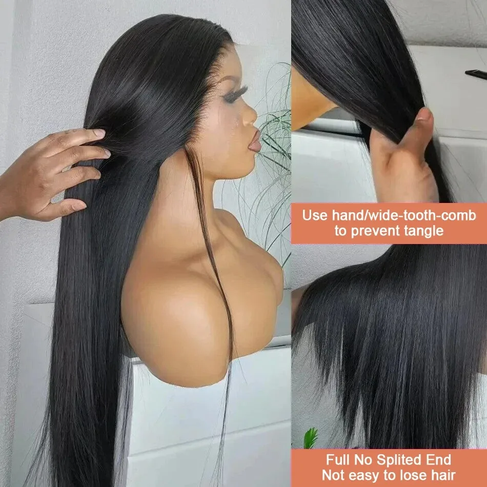 180 Dichte 13x6 transparente gerade Spitze Frontal Perücke Menschenhaar brasilia nischen 20 30 Zoll Knochen gerade Spitze Front Perücken für Frauen