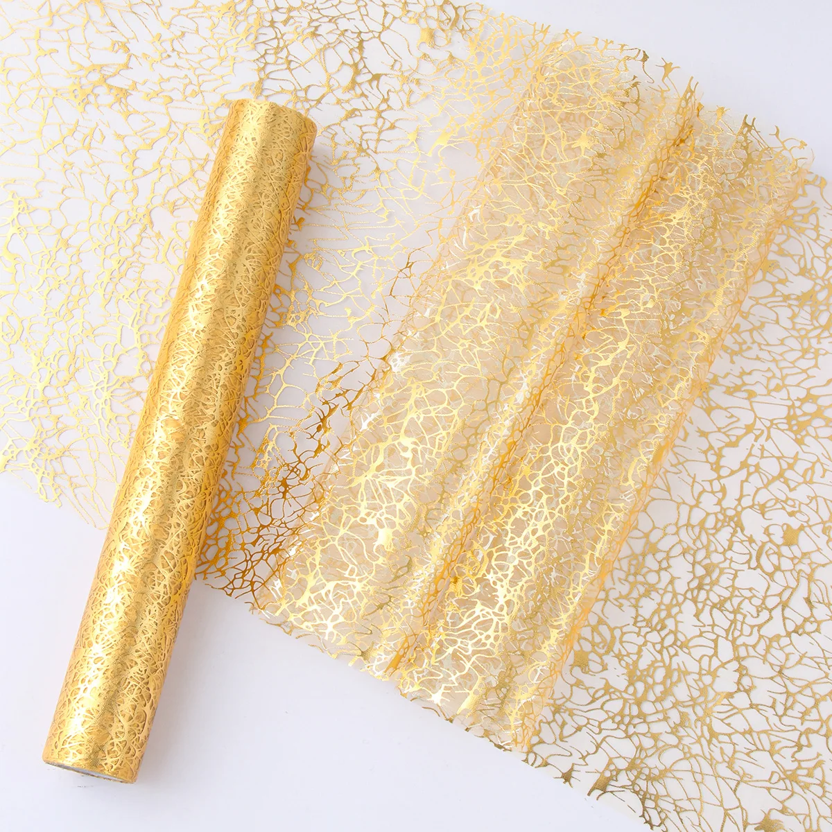 Wedding Party Gold Table Runner Metallic Glitter Table Cloths Durable Runner Metallic Roll Rectangle Wedding Home Table Decor