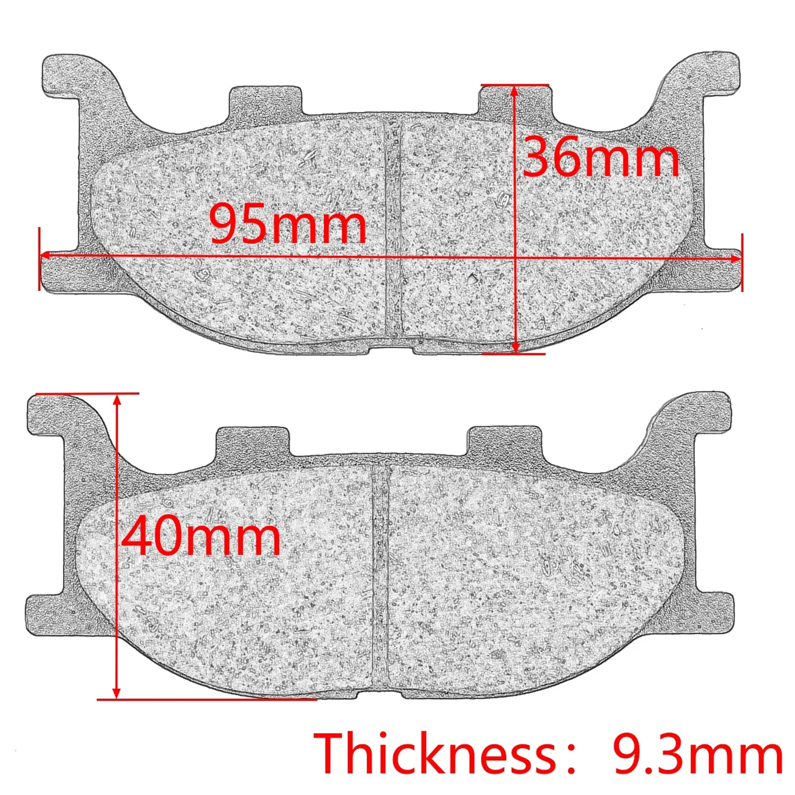 Motorcycle Front Brake Pads for Yamaha XVS400 XVS650 Drag Star XVS950 XVZ1300 XVS1300 Stryker XVS 400 650 XVS 950 1300 XVZ 1300