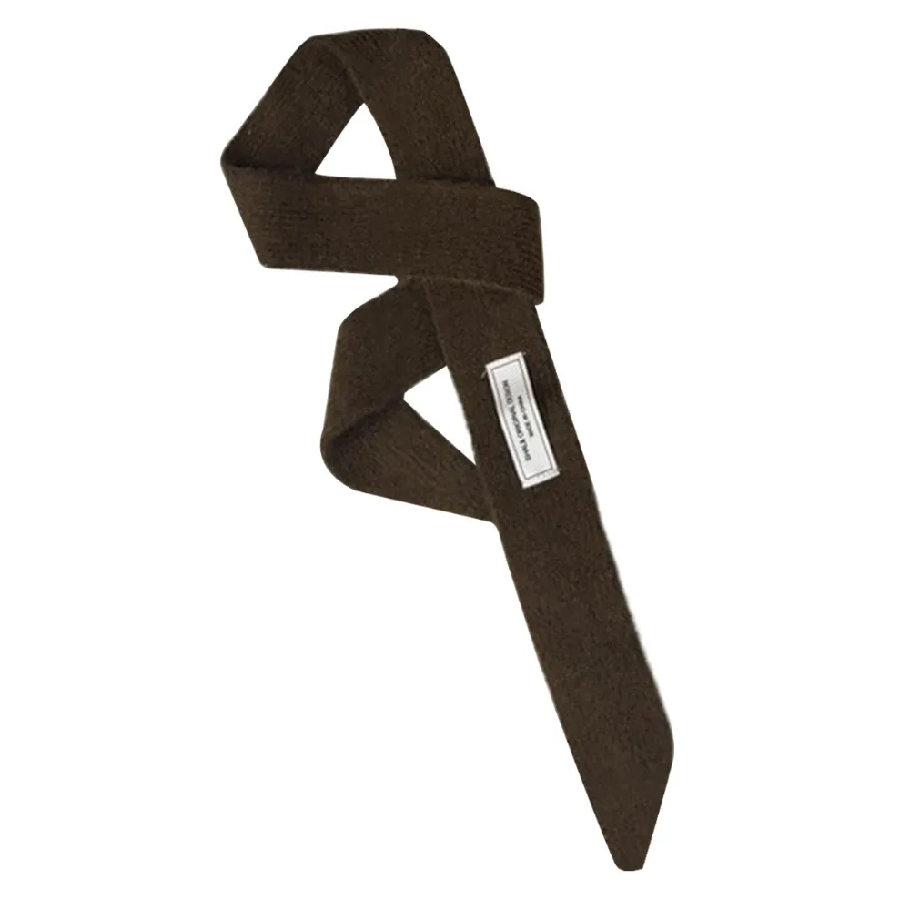 

Модный однотонный вязаный шарф из мягкой шерсти, длинные узкие шарфы, длинный шейный платок для женщин