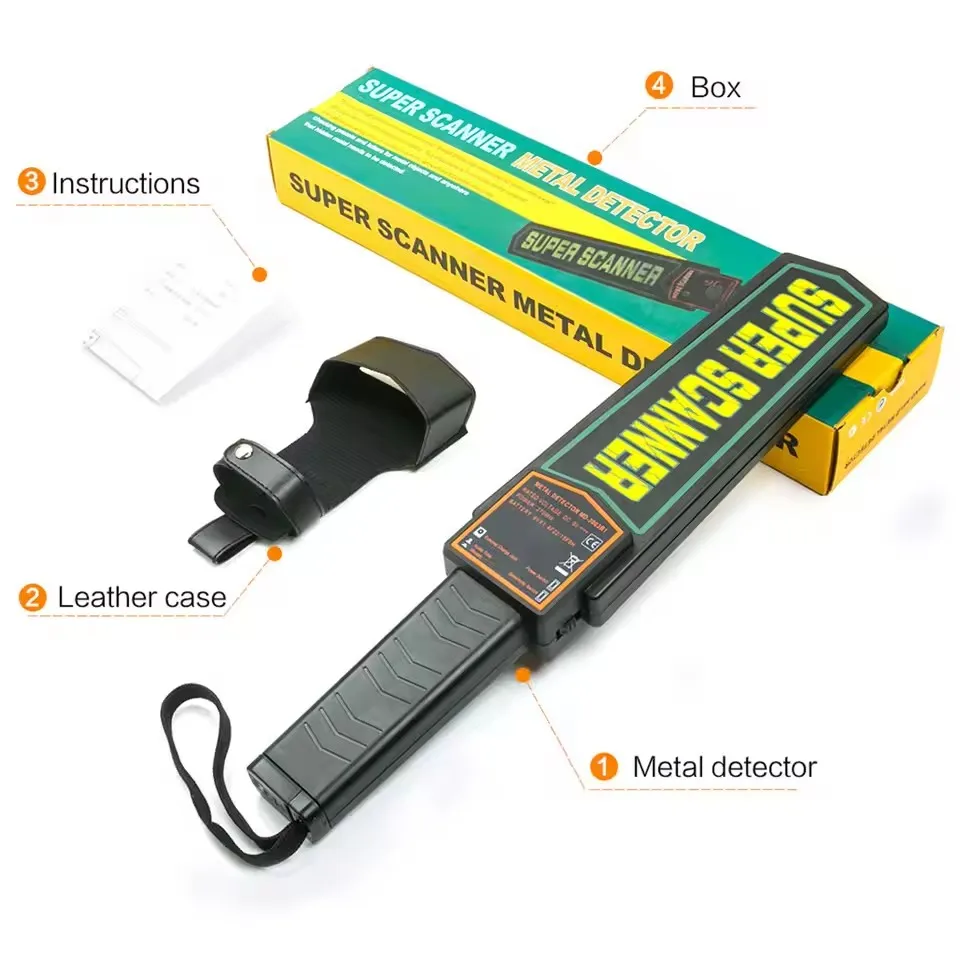 Metal detector portatile – Scanner portatile per oro, monete e borchie – Rilevamento della profondità per pareti, esterni e controlli di sicurezza