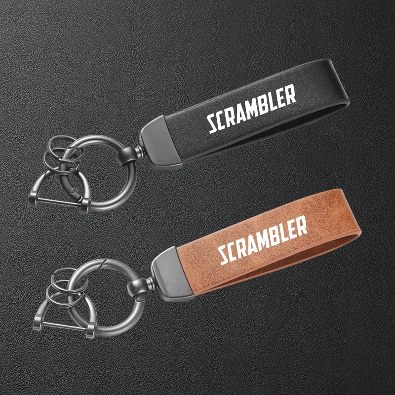 

Для Ducati Scrambler 800 1100 797 400 Scrambler Urban Motard аксессуары высококачественный кожаный мотоциклетный брелок-держатель брелок