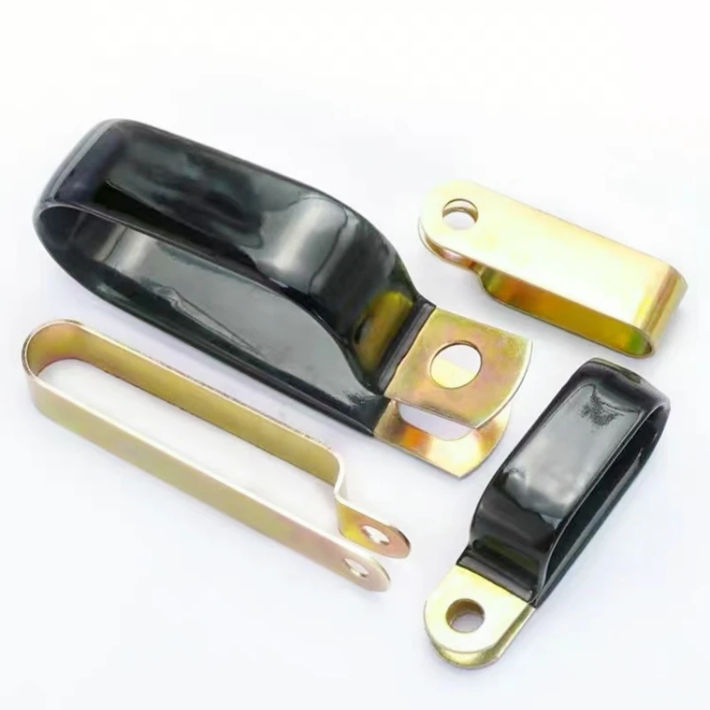 5 шт. оцинкованные стальные хомуты для шлангов типа P, тип R, монтажные хомуты для кабелей, хомуты для труб, кабельные зажимы для 2/3/4/5 кабелей, труб, шлангов