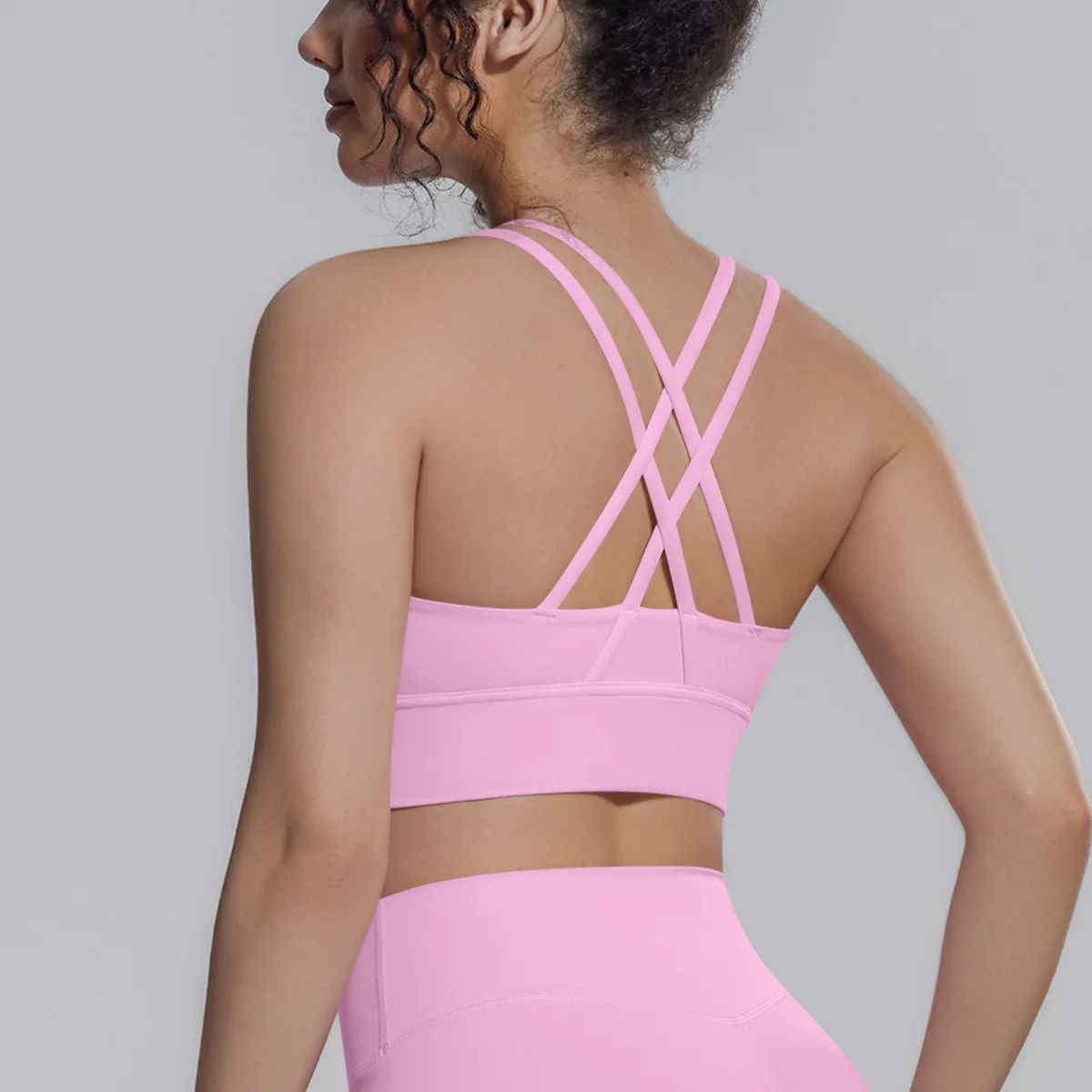 Summer Sexy Scrunch Sports Bra Gym Top Women Running Back Cross Top Sportswear Workout Underwear Fitness Workout Yoga Clothing