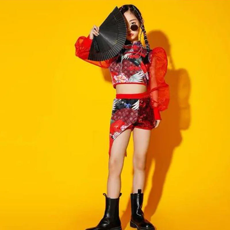 زي الجاز المطرز للأطفال، زي الرقص للفتيات، نموذج الفتاة، بدلة شخصية عصرية، ملابس الفتيات المراهقات