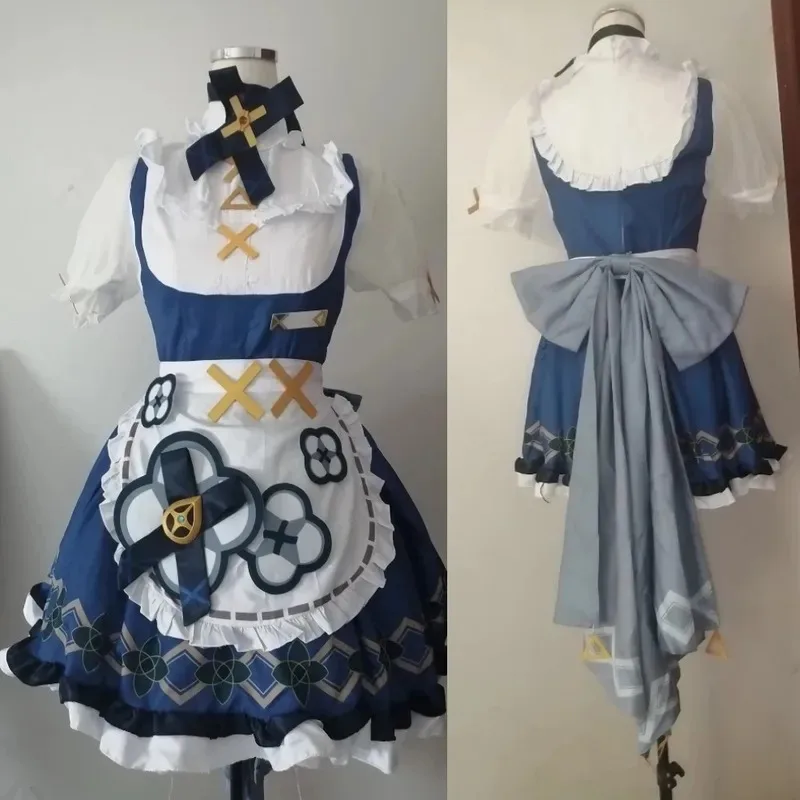 20151123 لعبة جديدة Genshin Impact Fanart Faruzan فستان خادمة كوسبلاي زي شعر مستعار مجموعة كاملة الزي حفلة الهالوماس لعب الأدوار Wo #4