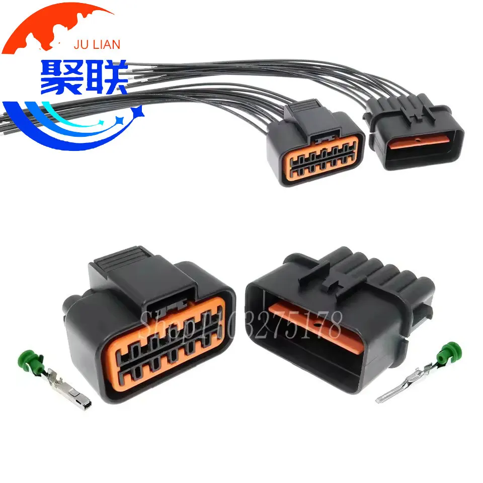 1Set 12Pin PB625-12027 PB621-12020 PK501-12020 Car Headlights Wire Cable Socket Waterproof Connector for Hyundai Kia