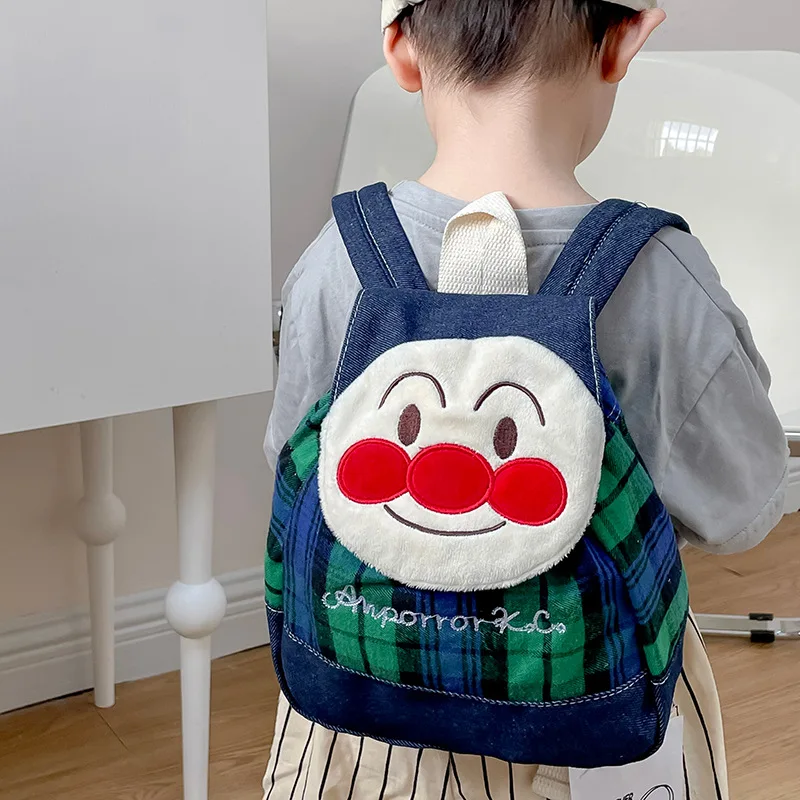 Anime Cartoon Anpanman Kawaii Children\'s Boy and Girl Mini Backpack Creative Peripheral Birthday and Christmas Gifts decoration