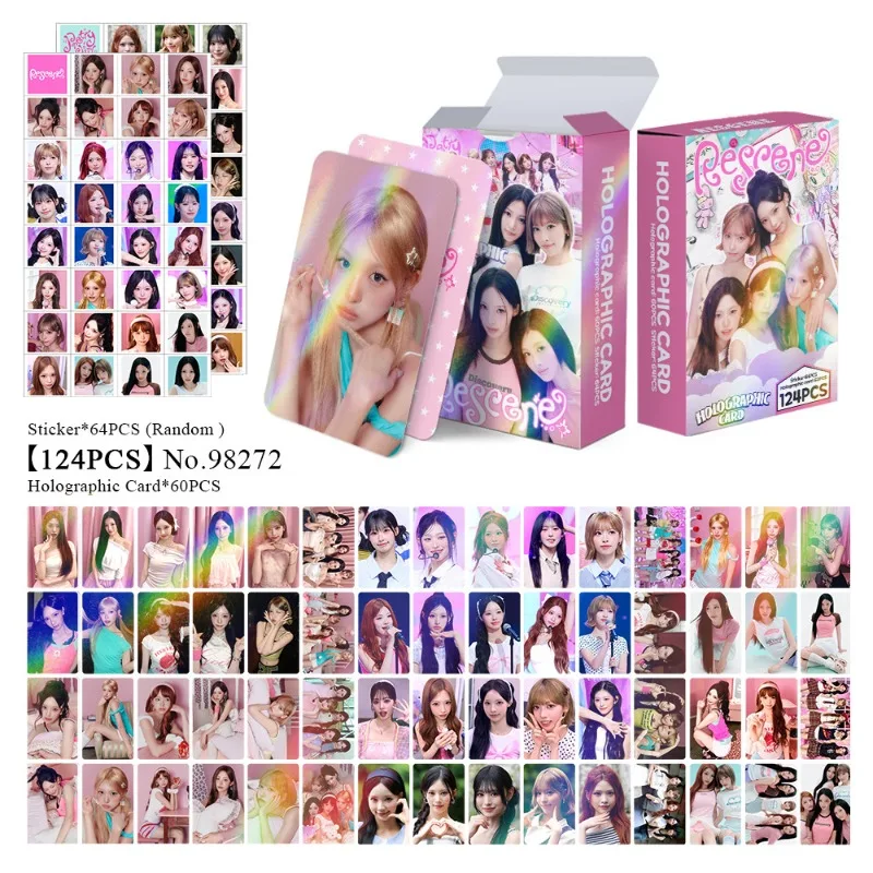 124Pcs Fan Made Lomo Cards, Kpop Style Idol Photo Cards, HD Printed Collectible Postcards, Fans Gift Decor Cards