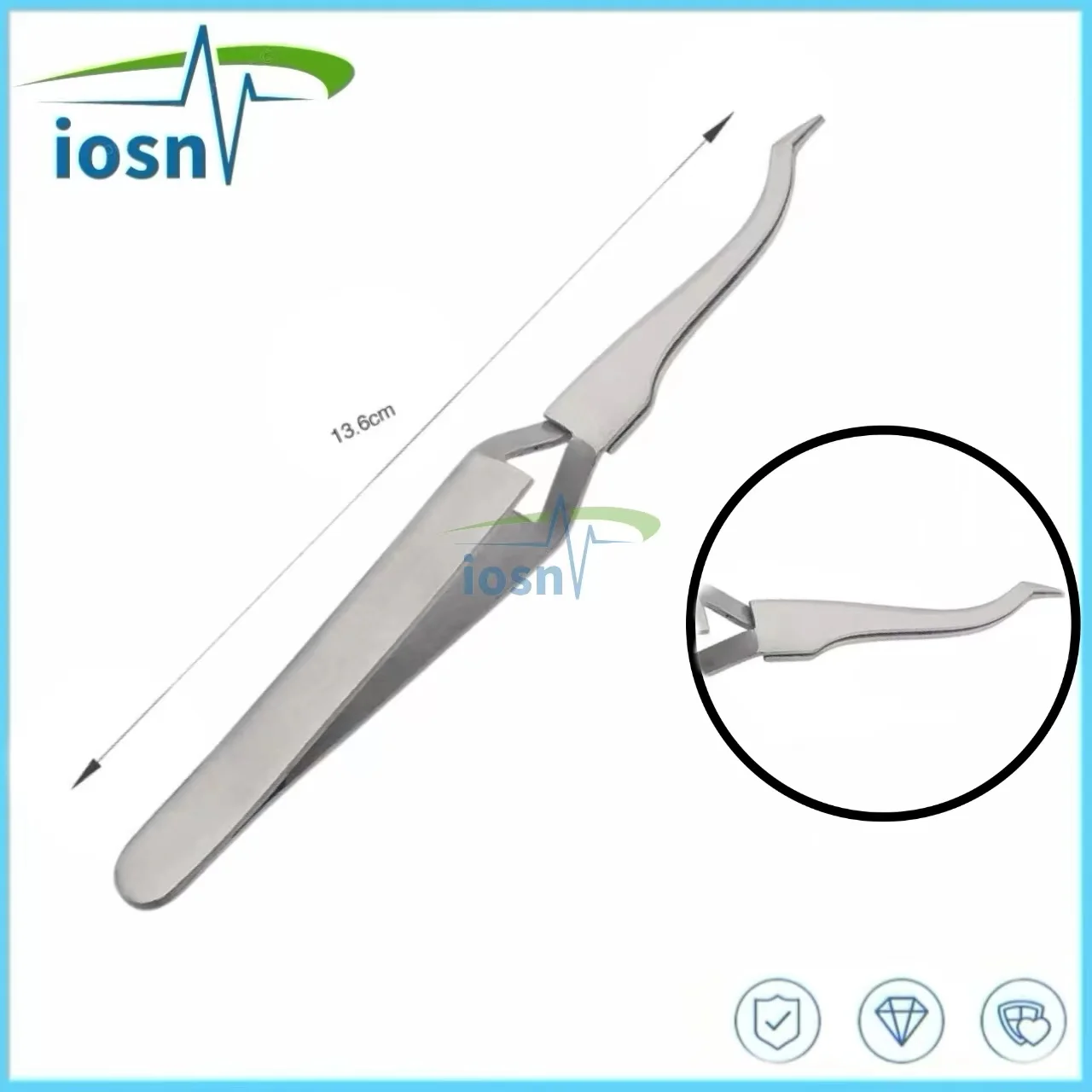 1/3PcsDental Orthodontic Posterior Brackets Buccal Tube Lingual Buttons Bonding Tweezer Holder Placer Articulating Paper Tool