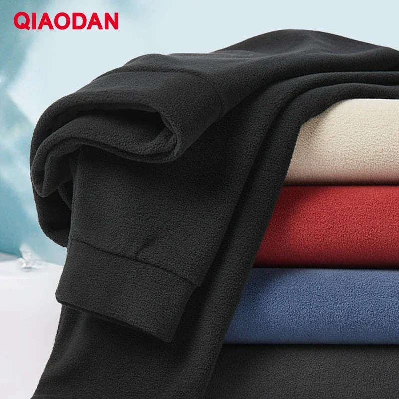 

QIAODAN Comfortable Sports Fleece Sweatshirt Men's 2024 Winter New Couple Casual Warm Round Neck Inner Pullover XWD43231310