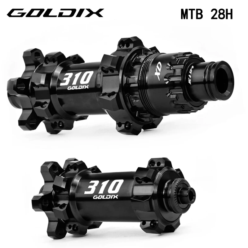 

Втулка GOLDIX M310 для горного велосипеда, прямое крепление спиц, 28 отверстий, система храпового механизма на 36 зубьев, совместима с велосипедными трещотками HG/XD/MS.