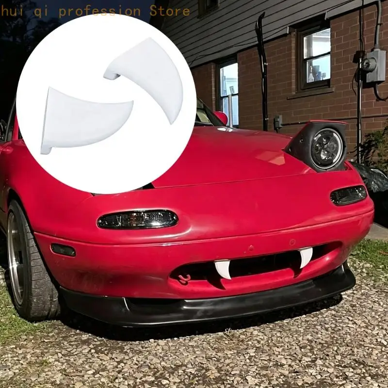 Universal Car Front Grill Teeth 3D Printed Vampires Tooth Decoration for Car H8WE