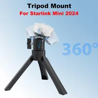Para Starlink Mini (2024) soporte de trípode con adaptador de aluminio soporte de ángulo ajustable para Starlink Mini Kit de accesorios