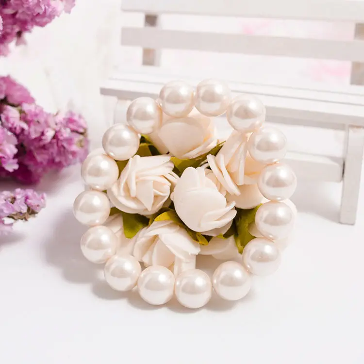 Pearl decoration glass pearl bracelet bead jewelry best friend gift wristband