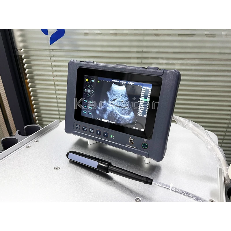 8 Inch Large Touch Display Farm Vet Cattle Horse Handheld Ultrasound Machine Portable Veterinary Ultrasound Scanner