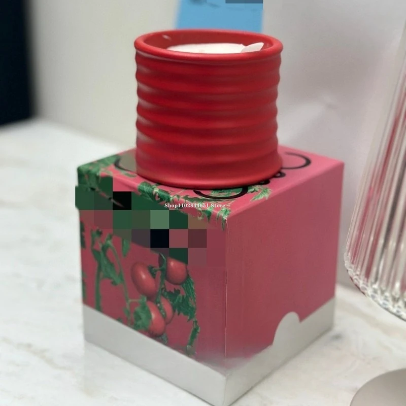 170 جرام هدية صندوق معبأ جرة السيراميك بسيط مخطط الروائح شمعة كوب المنزل الغلاف الجوي الداخلي العطر زخرفة شمعة #3