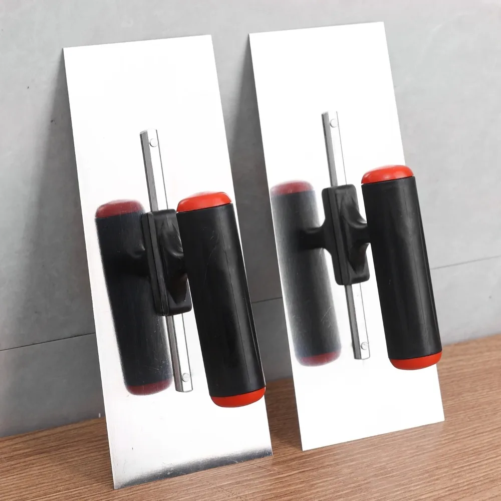 مجرفة تجصيص مفيدة من الفولاذ المقاوم للصدأ، مقبض بلاستيكي، تصميم مريح، أداة كشط الحوائط الجافة، تشطيب الأرضيات