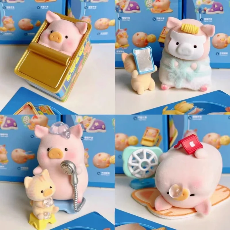 

Genuine Canned Pork Blind Box Lulu Pig Home Pig Companion Plushie Mystery Box Trendy Toy Resin Mysterious Box Toy Birthday Gift