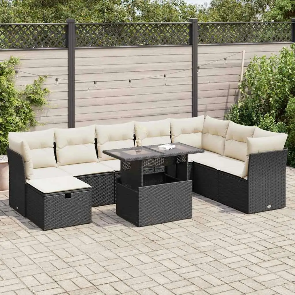 

Stylish Black and Cream Garden Sofa Set for Outdoor Relaxation and Comfort