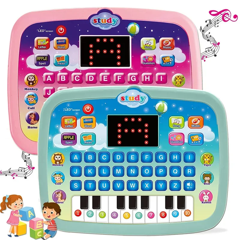 Montessori Educational Learning Machine Toys Electronic Study Game for Children Girls Boys Gift Birthday Presents Kids Tablet