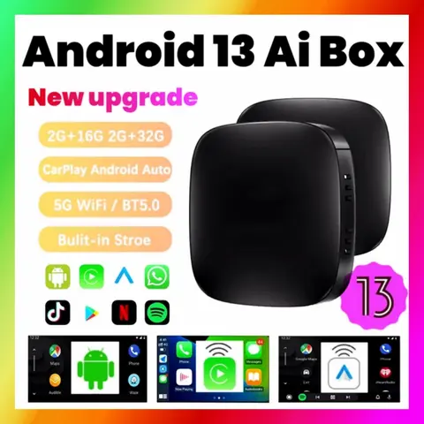 2026 CarPlay Smart Ai Box Android Wireless CarPlay Android Auto Adapter For Netflix For YouTube car intelligent systems 5GWiFi