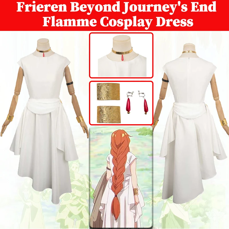 

Flamme Cosplay Dress Anime Frieren Beyond Journey's End Disguise Costume Adult Women Fantasia Outfits Halloween Roleplay Suit