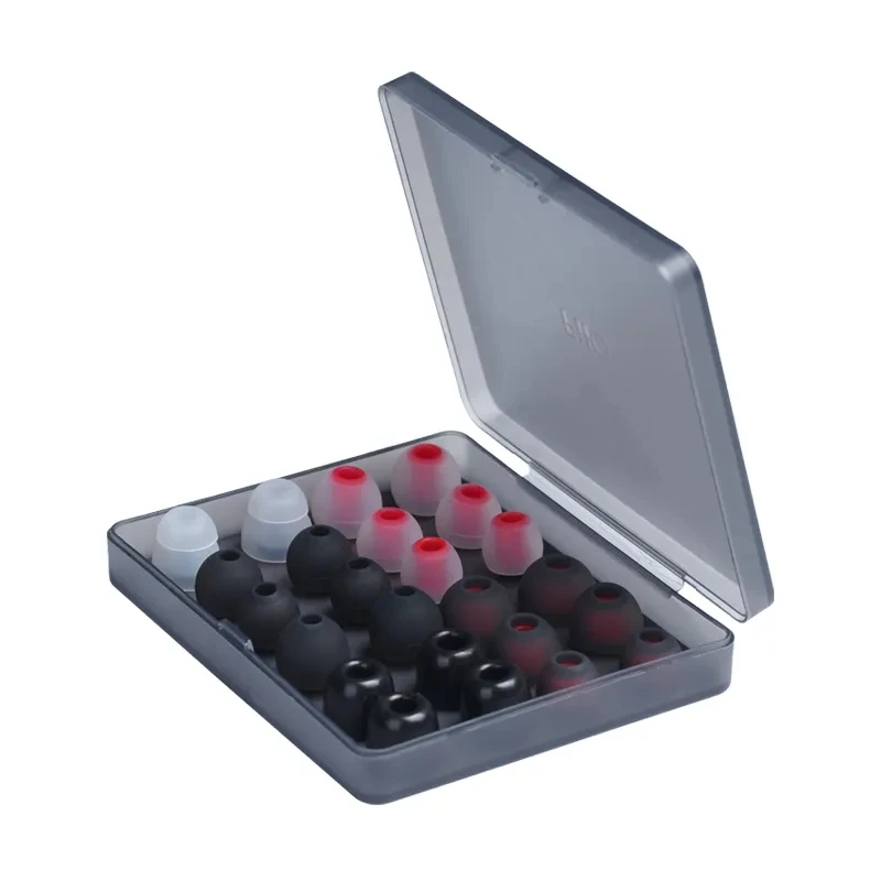 FiiO HS19 Silicone Replacement Ear Tip Pack Eartips 12 pairs with a storage box