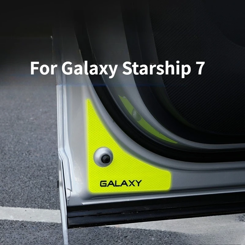 

For Galaxy Starship 7 Door Reflective Sticker Trunk Switch Warning Prompt Sticker Exterior Decoration Sticker