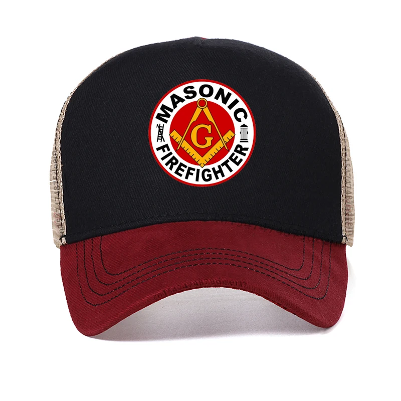 

Masonic Freemason Freemasonry First Responder Firefighter Fireman Baseball Cap Fashion Masonic men Dad Hat Casual sunha