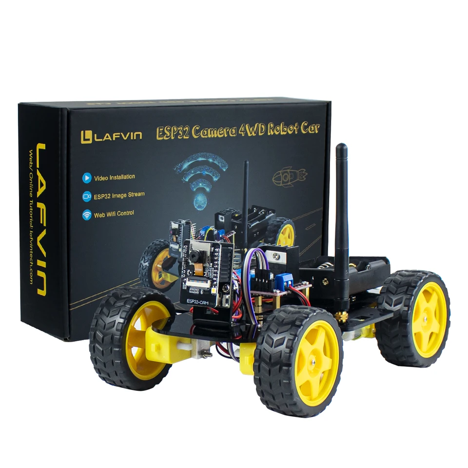 LAFVIN-WiFi Automation Kit para Arduino, 4WD Smart Robot Car