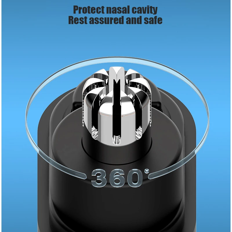 Waikil ที่เล็มขนจมูกไฟฟ้าขนาดเล็กพกพาสะดวกชาร์จไฟได้ USB