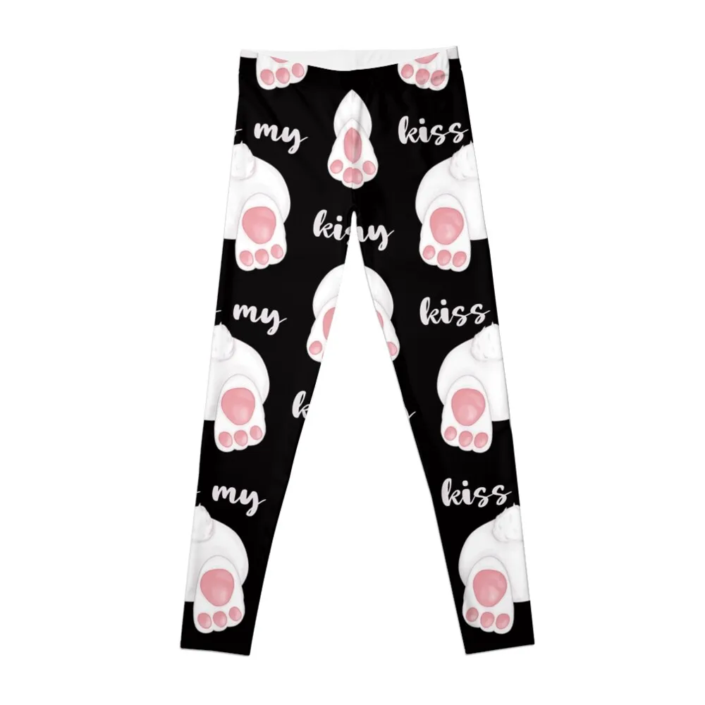 Kiss my ass, funny bunny Leggings gym's clothing sports tennis for sportswear for gym Women's trousers Womens Leggings