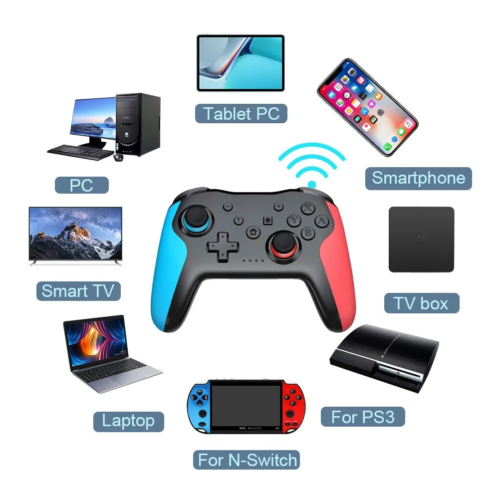 GAMINJA MG25Z Draadloze Controller Bluetooth Gamepad Voor Nintendo Switch PS3 PC Joystick Dual Vibration Gamepad Lag Gratis - afbeelding 1