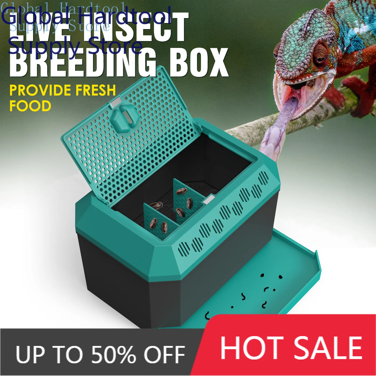 Hábitat Multiusos para Insectos como Grillos, Cucarachas Dubia, Gusanos de la Pan y Gusanos de la Seda, con Ventilación y Transpirabilidad