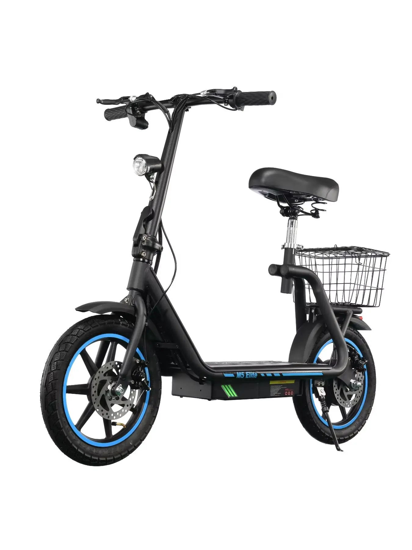 AliExpress NONE Adult City Commuter E-Bike with 14"×2.75" Tires Twofish M5 ELITE Foldable Handlebar Electric Bike, 500W Motor, 48V13Ah Battery