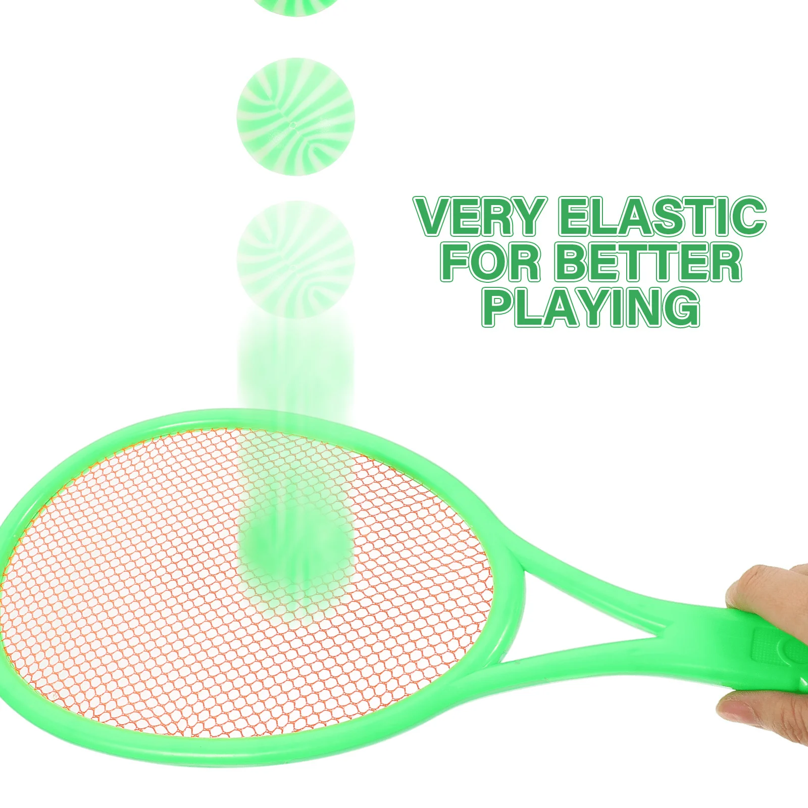 

1Set Plastic Tennis Racket Set 2 Rackets 2 Balls Random Outdoor Indoor Game Improve Hand-Eye Coordination