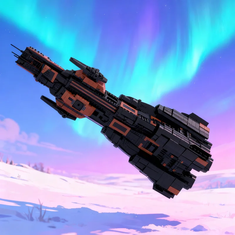 

5830 деталей MOC MCRN Donnager: Модель космического корабля, конструктор, подарок, креативный коллекционный декор, премиум-класс, для взрослых и детей, для дома и офиса