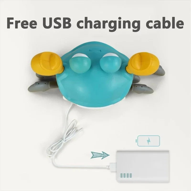 Crabe d'évasion à Induction, Rechargeable, Musical, électrique, pour animaux de compagnie, jouets interactifs électroniques pour enfants, éducatif, apprendre à grimper