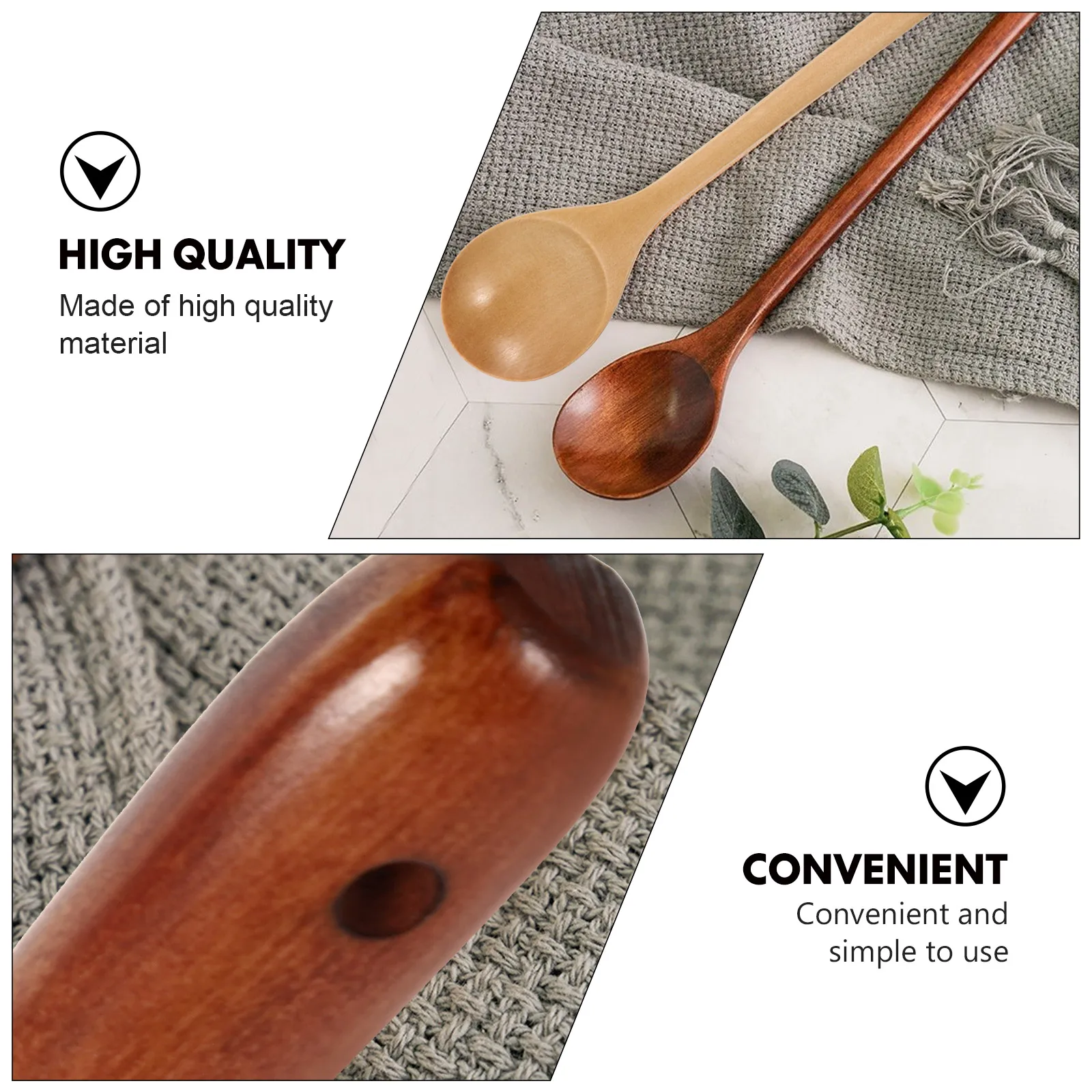 

Wooden Food Spoons High Quality Japanese Style Stirring Soup Honey Mixing Eco Friendly Smooth Surface Easy Clean for Eating