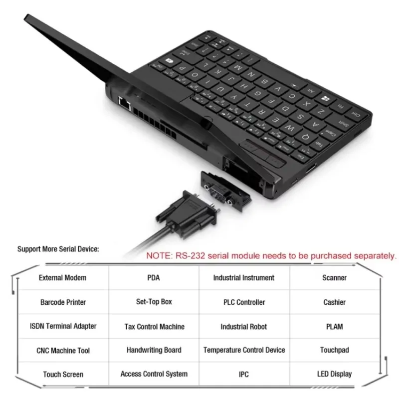 Pocket 3 Mini PC 8GB+512GB Rotasi Lipat 180 Derajat Laptop Mini Saku 8.0 Inci