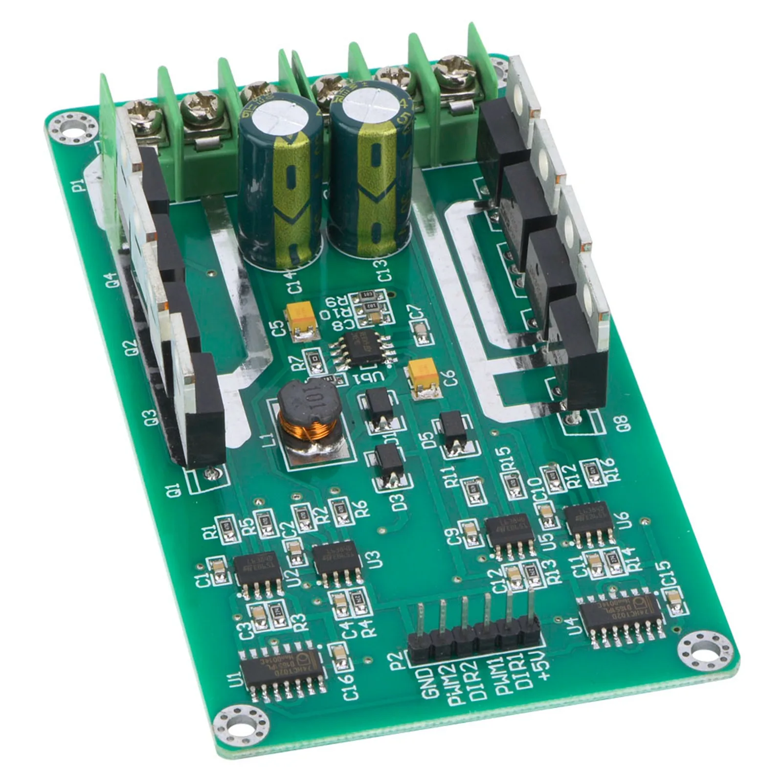 Placa de módulo de driver de motor duplo H Bridge Driver Chip DC IRF3205 MOSFET 3-36V 10A Peak 30A