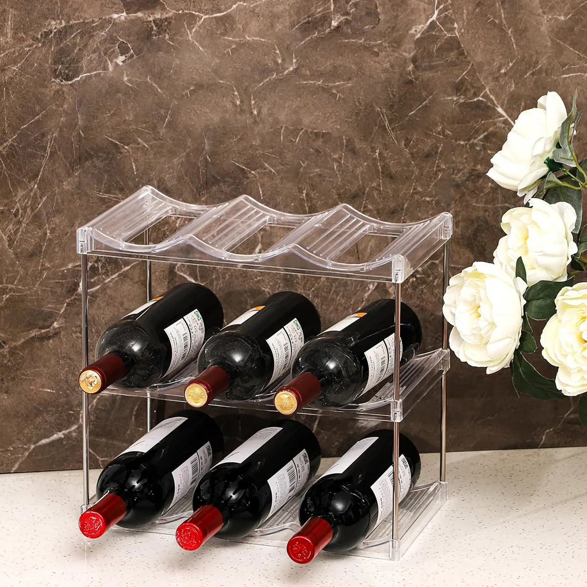 

Water Bottle Organizer Stanley Cup Holder Tumbler Storage Stackable Water Bottle Holder for Kitchen Pantry Stanley Accessories