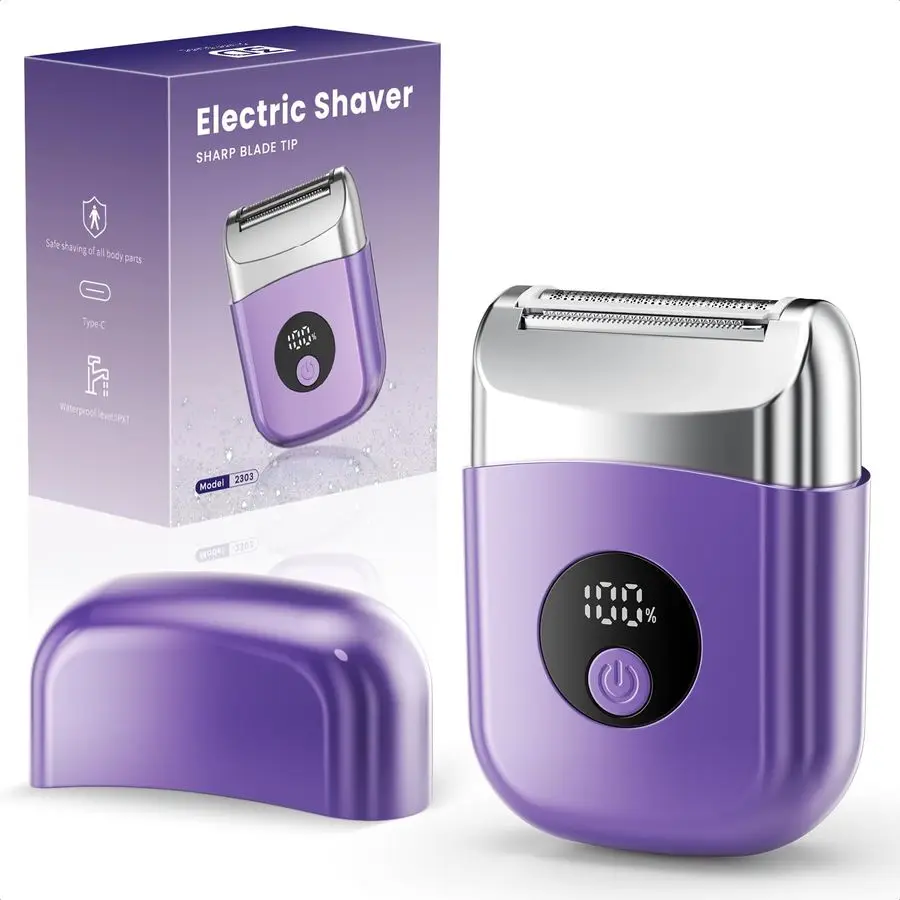 

Электробритвы для женщин, дорожная электробритва со светодиодным дисплеем, перезаряжаемая бритва-триммер для тела для частной зоны, Face Unde