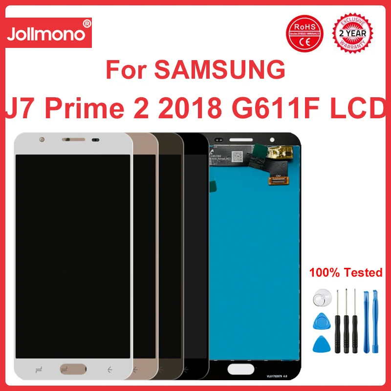 

5,5 ''J7 Prime 2 экран дисплея, для Samsung Galaxy J7 Prime 2 2018 G611 G611F ЖК-дисплей сенсорный экран дигитайзер Замена